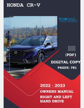 honda cr-v 2022-2023 owners manual rhd and lhd